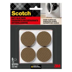 Scotch 8pk 1.5&quot; Gripping Pads Brown