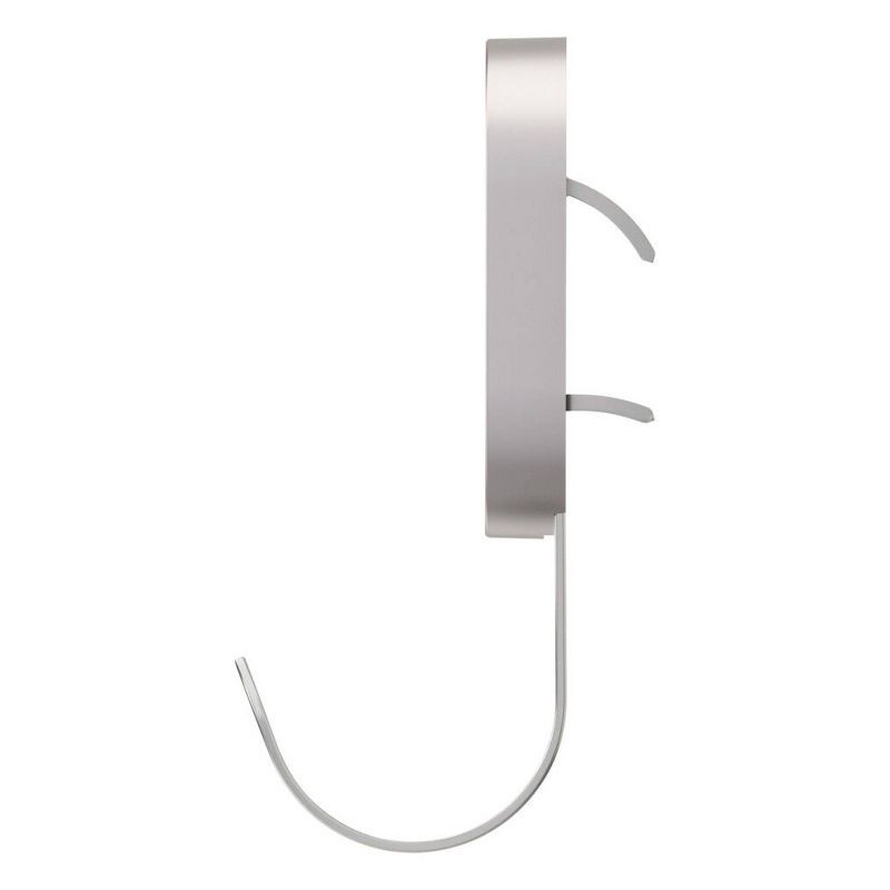 slide 12 of 14, 3M Claw 25lb Hanging Hook Silver: Steel Adhesive Hook, 1 Pack, White, 6.7" Height, 4.3" Width, 1.1" Length, 25 lb, 1 ct