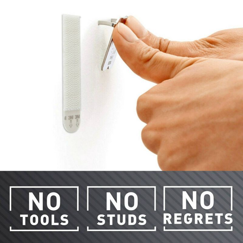 slide 6 of 10, Command and CLAW Picture Hanging Bundle, 3 45lb Hangers, 3 Markers and 10 Command 10lb Medium Picture Hanging Strips, 45 lb, 10 lb