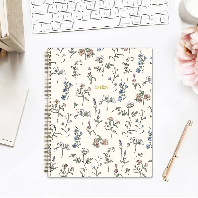 slide 2 of 20, The Everygirl Planner 2025 Weekly/Monthly Planner 11.18"x9.37" Wirebound Jenna Jean: Adult Stationery, Tabs, Off-White, 1 ct