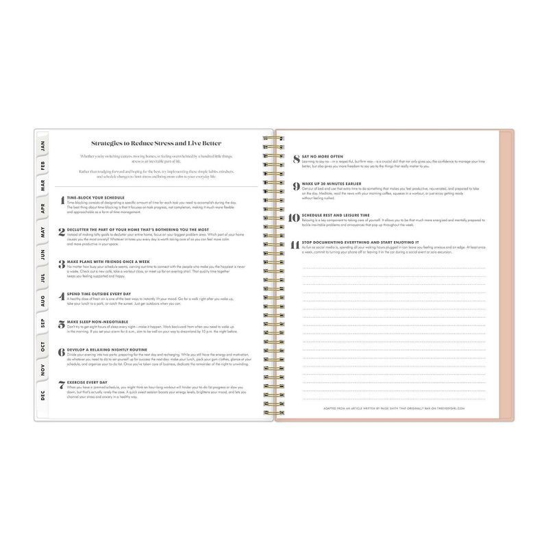 slide 13 of 20, The Everygirl Planner 2025 Weekly/Monthly Planner 11.18"x9.37" Wirebound Jenna Jean: Adult Stationery, Tabs, Off-White, 1 ct