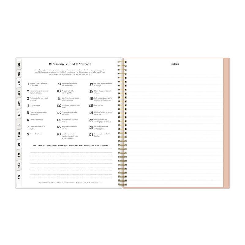 slide 16 of 20, The Everygirl Planner 2025 Weekly/Monthly Planner 11.18"x9.37" Wirebound Jenna Jean: Adult Stationery, Tabs, Off-White, 1 ct