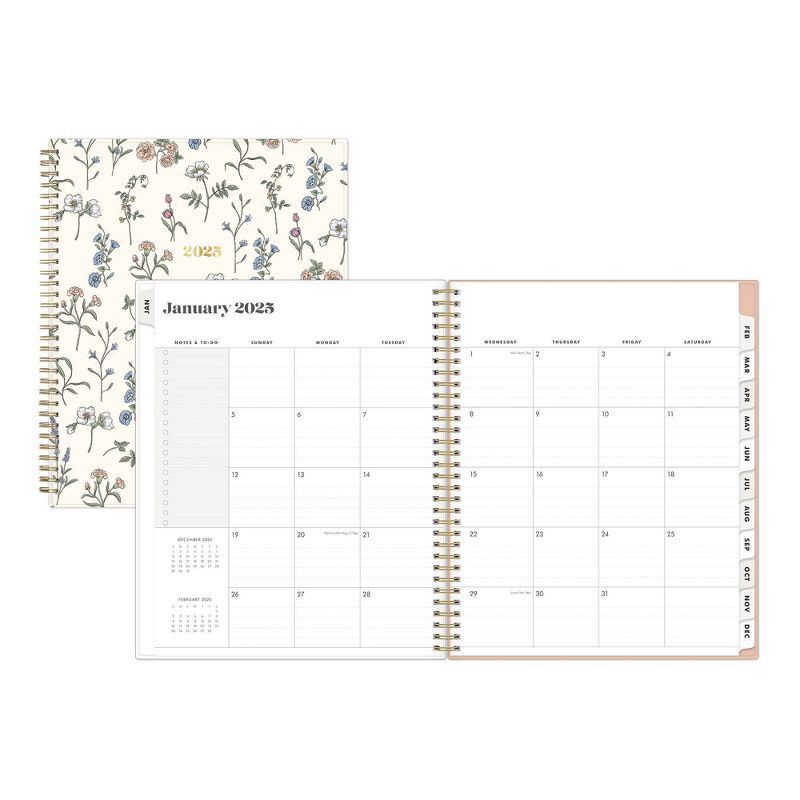slide 4 of 20, The Everygirl Planner 2025 Weekly/Monthly Planner 11.18"x9.37" Wirebound Jenna Jean: Adult Stationery, Tabs, Off-White, 1 ct