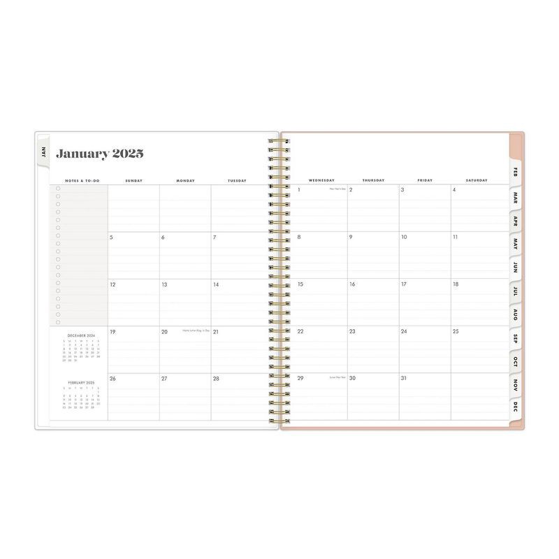 slide 6 of 20, The Everygirl Planner 2025 Weekly/Monthly Planner 11.18"x9.37" Wirebound Jenna Jean: Adult Stationery, Tabs, Off-White, 1 ct