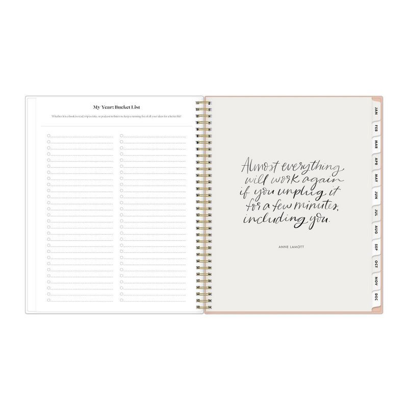 slide 11 of 20, The Everygirl Planner 2025 Weekly/Monthly Planner 11.18"x9.37" Wirebound Jenna Jean: Adult Stationery, Tabs, Off-White, 1 ct