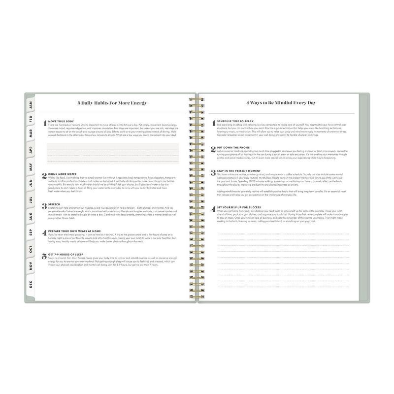 slide 15 of 20, The Everygirl Planner for Day Designer 2025 Weekly/Monthly Planner 11.18"x9.37" Solid Soft Sage: Adult Wire-Bound Stationery, 1 ct