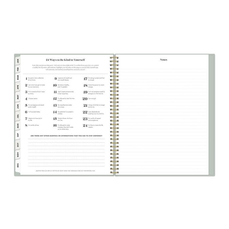 slide 16 of 20, The Everygirl Planner for Day Designer 2025 Weekly/Monthly Planner 11.18"x9.37" Solid Soft Sage: Adult Wire-Bound Stationery, 1 ct