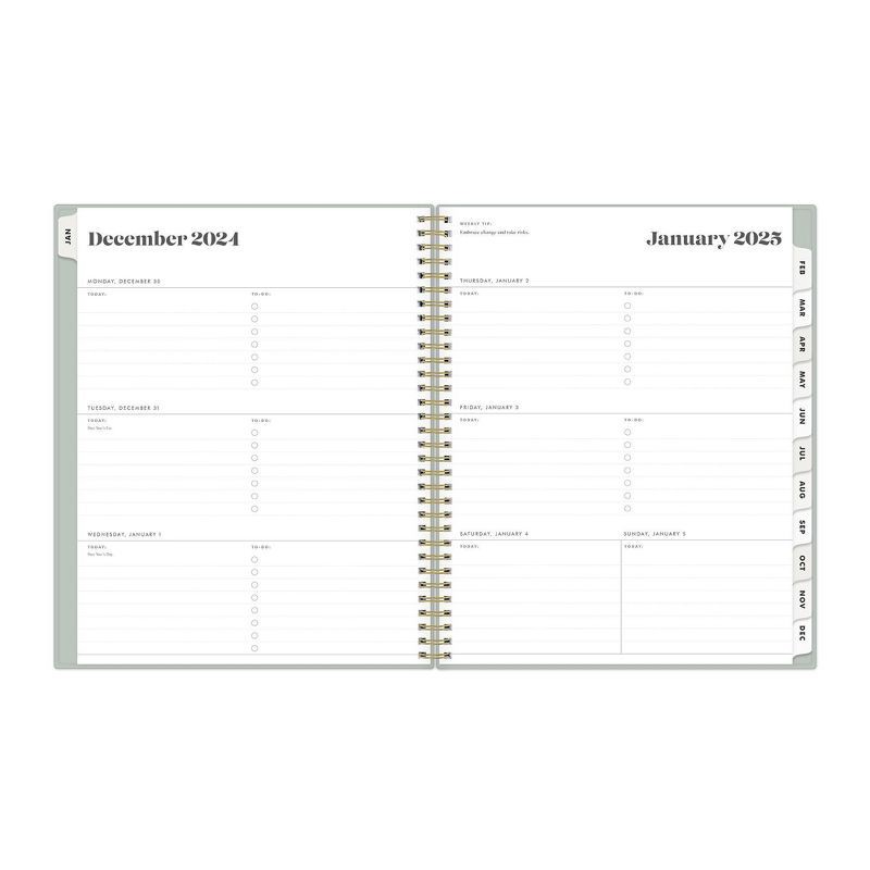 slide 5 of 20, The Everygirl Planner for Day Designer 2025 Weekly/Monthly Planner 11.18"x9.37" Solid Soft Sage: Adult Wire-Bound Stationery, 1 ct