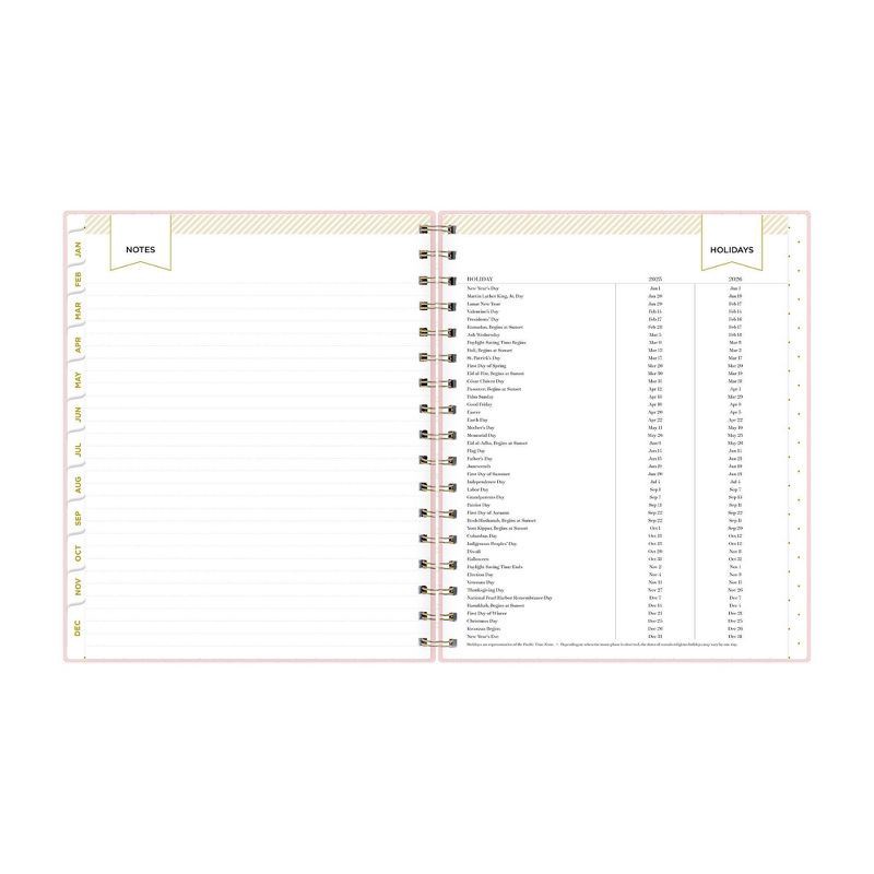 slide 12 of 14, Day Designer 2025 Weekly/Monthly Planner 9.25"x7.87" Wirebound Blush: Calendar, Goal Planner, Adult Stationery, 1 ct