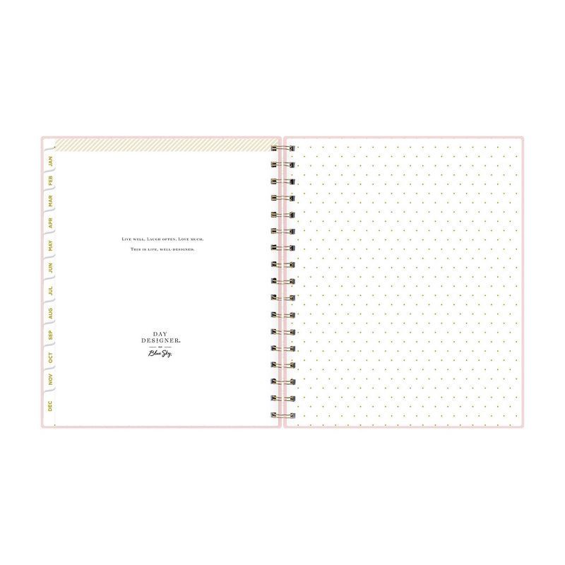 slide 13 of 14, Day Designer 2025 Weekly/Monthly Planner 9.25"x7.87" Wirebound Blush: Calendar, Goal Planner, Adult Stationery, 1 ct