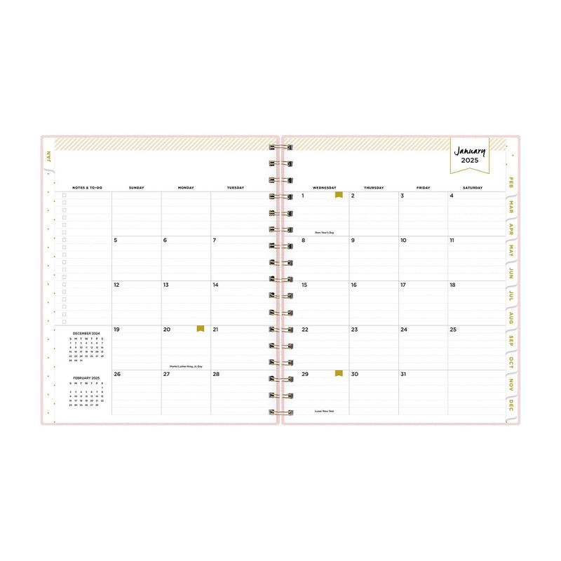 slide 6 of 14, Day Designer 2025 Weekly/Monthly Planner 9.25"x7.87" Wirebound Blush: Calendar, Goal Planner, Adult Stationery, 1 ct