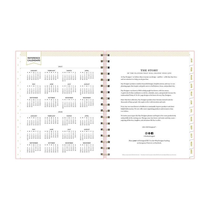 slide 8 of 14, Day Designer 2025 Weekly/Monthly Planner 9.25"x7.87" Wirebound Blush: Calendar, Goal Planner, Adult Stationery, 1 ct