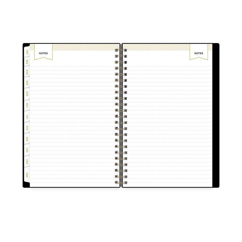 slide 5 of 14, Day Designer 2025 Weekly/Monthly Planner 8.15"x5.91" Wirebound Black: Adult Stationery, Tabs, Paper 5x8, January-December, 1 ct