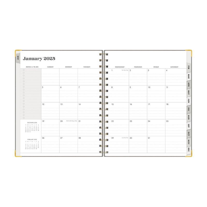 slide 8 of 13, The Everygirl Planner 2025 Weekly/Monthly Planner 9.25"x8.07" 30 Day Challenge Solid Charcoal: Adult Wire-Bound Stationery, 1 ct