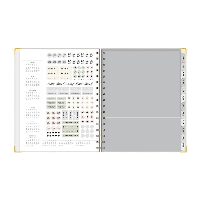 slide 10 of 13, The Everygirl Planner 2025 Weekly/Monthly Planner 9.25"x8.07" 30 Day Challenge Solid Charcoal: Adult Wire-Bound Stationery, 1 ct