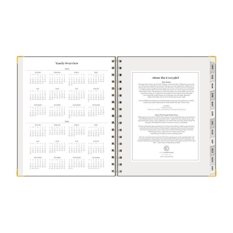 slide 12 of 13, The Everygirl Planner 2025 Weekly/Monthly Planner 9.25"x8.07" 30 Day Challenge Solid Charcoal: Adult Wire-Bound Stationery, 1 ct