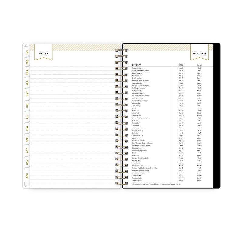 slide 12 of 15, Day Designer 2025 Weekly/Monthly Planner 8.15"x5.91" Wirebound Rose Garden: Adult Agenda, Tabs, Paper, January-December, 1 ct