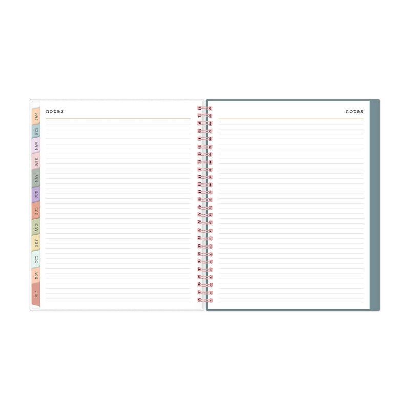 slide 11 of 14, WAAV Planner 2025 Weekly/Monthly Planner 9.25"x7.87" Wirebound Frosted Transition: Adult Calendar, Tabs, Multicolored, 1 ct