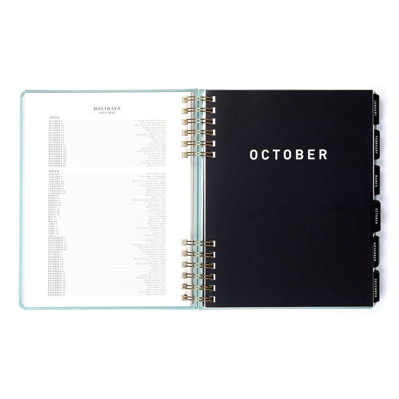 slide 6 of 13, Altitude 2024-25 Weekly/Monthly Planner 8"x10" Seafoam Blue: Spiral Binding, Paper, Adult & Teen Calendar, 1 ct