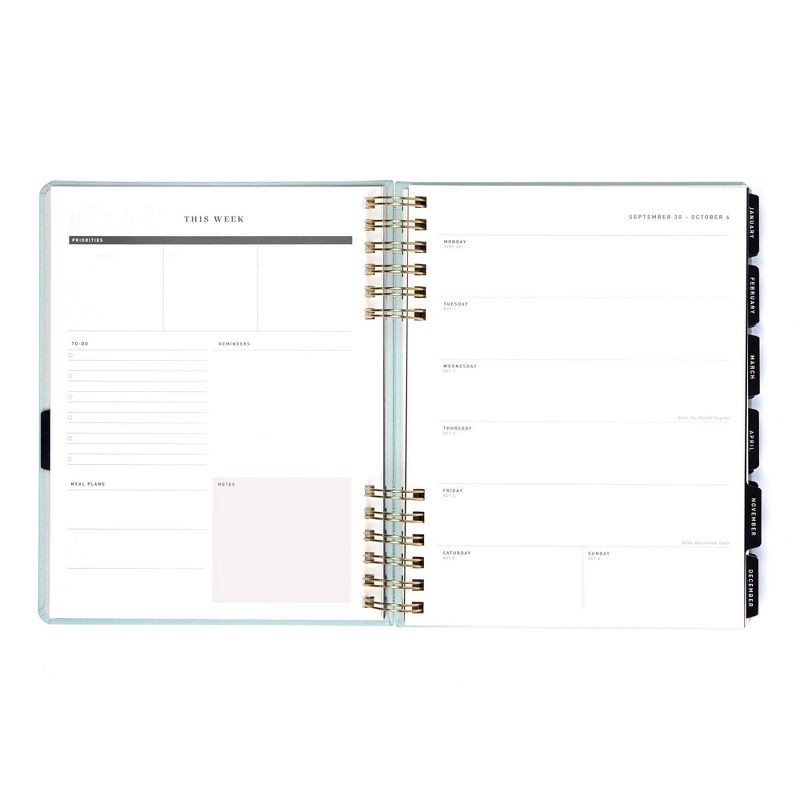 slide 7 of 13, Altitude 2024-25 Weekly/Monthly Planner 8"x10" Seafoam Blue: Spiral Binding, Paper, Adult & Teen Calendar, 1 ct