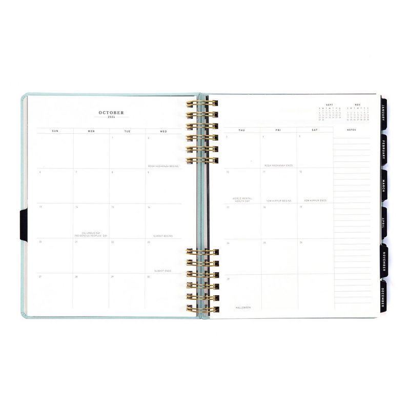 slide 8 of 13, Altitude 2024-25 Weekly/Monthly Planner 8"x10" Seafoam Blue: Spiral Binding, Paper, Adult & Teen Calendar, 1 ct
