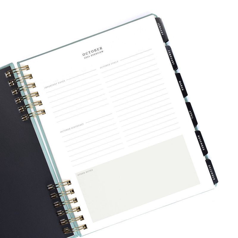 slide 10 of 13, Altitude 2024-25 Weekly/Monthly Planner 8"x10" Seafoam Blue: Spiral Binding, Paper, Adult & Teen Calendar, 1 ct