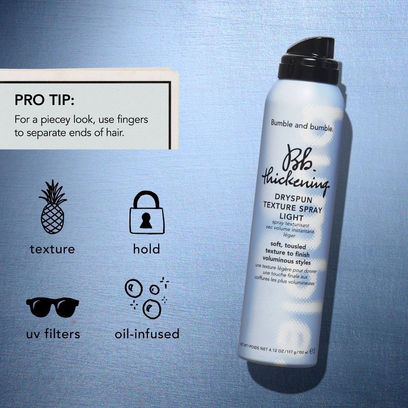 slide 8 of 9, Bumble and Bumble Thickening Dryspun Light Texture Spray - 1.65oz - Ulta Beauty, 1.65 oz