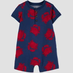 Carter's Just One You® Baby Boys' Crab Romper - Navy Blue/Red 3M