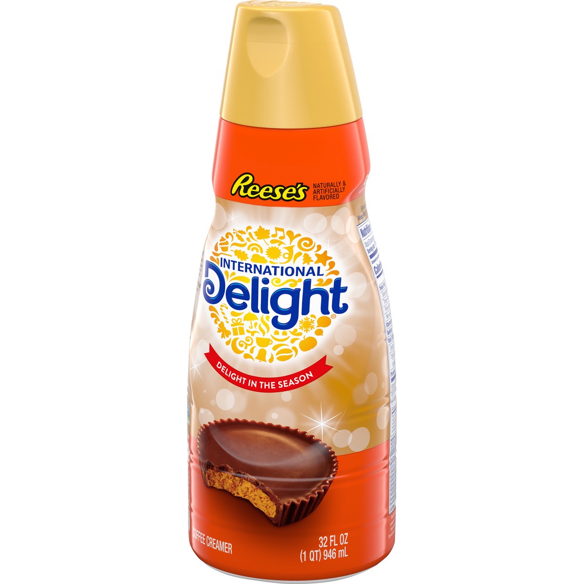 slide 9 of 9, International Delight Coffee Creamer, REESE''S Peanut Butter Cup, Refrigerated Flavored Creamer, 32 FL OZ Bottle, 32 fl oz