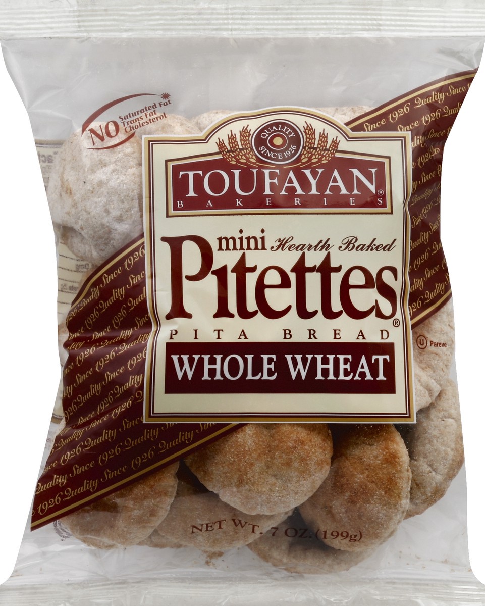 slide 5 of 5, Toufayan Pita Bread 7 oz, 7 oz