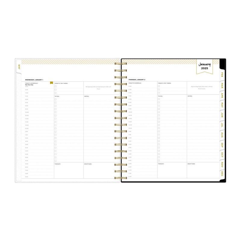 slide 4 of 15, Day Designer 2025 Daily/Monthly Planner 10.16"x9.49" Wirebound Rose Garden: Adult Stationery, Tabs, 8x10, January-December, 1 ct