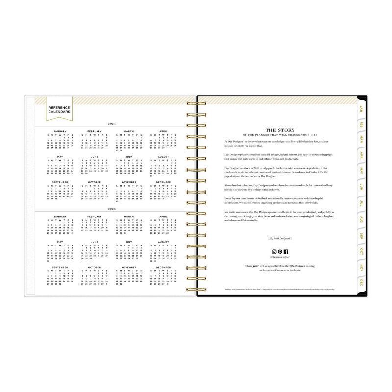 slide 7 of 15, Day Designer 2025 Daily/Monthly Planner 10.16"x9.49" Wirebound Rose Garden: Adult Stationery, Tabs, 8x10, January-December, 1 ct