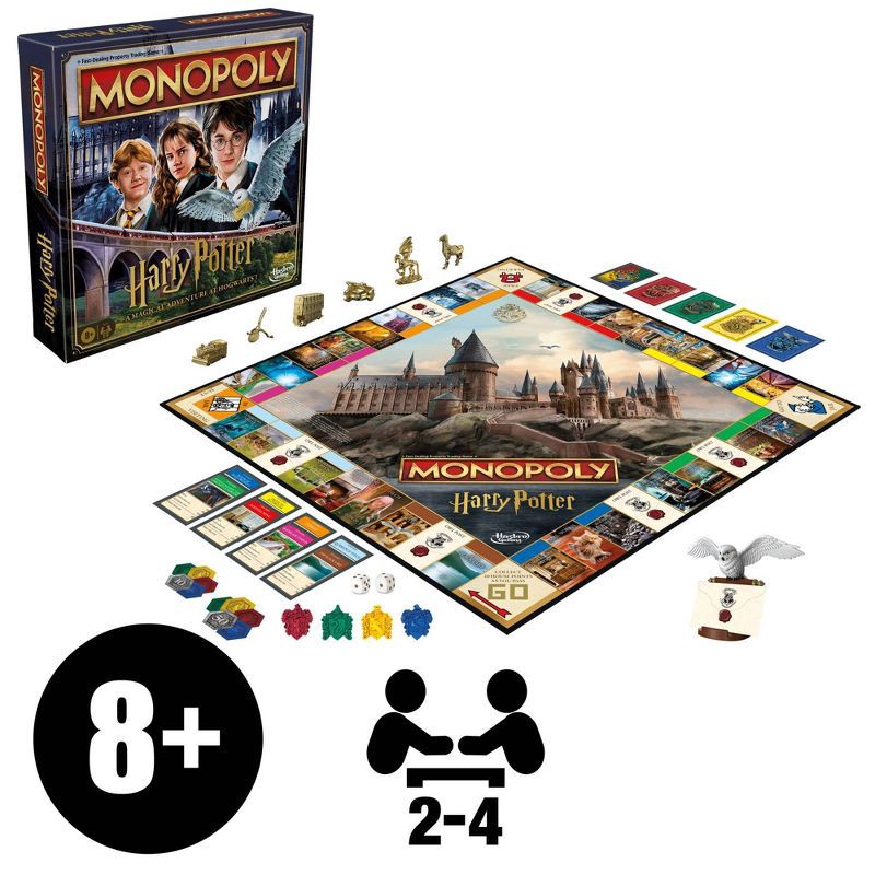 slide 3 of 10, Monopoly Harry Potter Board Game, 1 ct