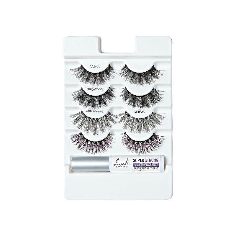 slide 8 of 9, KISS Products Lash Couture Luxtension Holiday Collection - Satin - 4pr, 1 ct