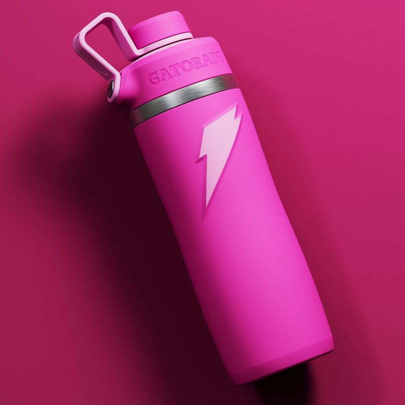 slide 3 of 5, Gatorade 22oz Stainless Steel Twist Cap Water Bottle - Pink, 22 oz