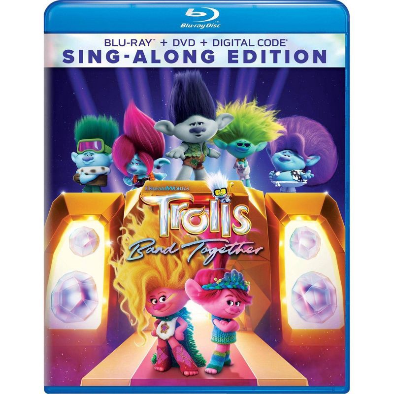 slide 1 of 3, Universal Home Video Trolls Band Together (Blu-ray + DVD + Digital), 1 ct