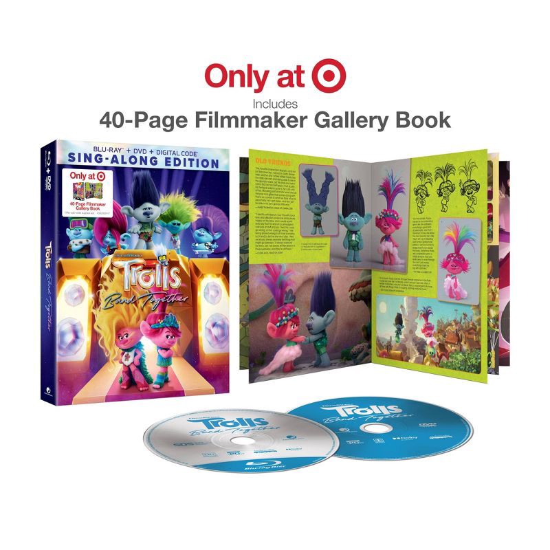 slide 2 of 7, Universal Home Video Trolls Band Together (Target Exclusive) (Blu-ray + DVD + Digital), 1 ct