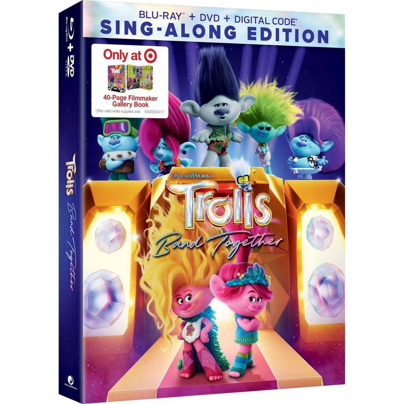 slide 3 of 7, Universal Home Video Trolls Band Together (Target Exclusive) (Blu-ray + DVD + Digital), 1 ct