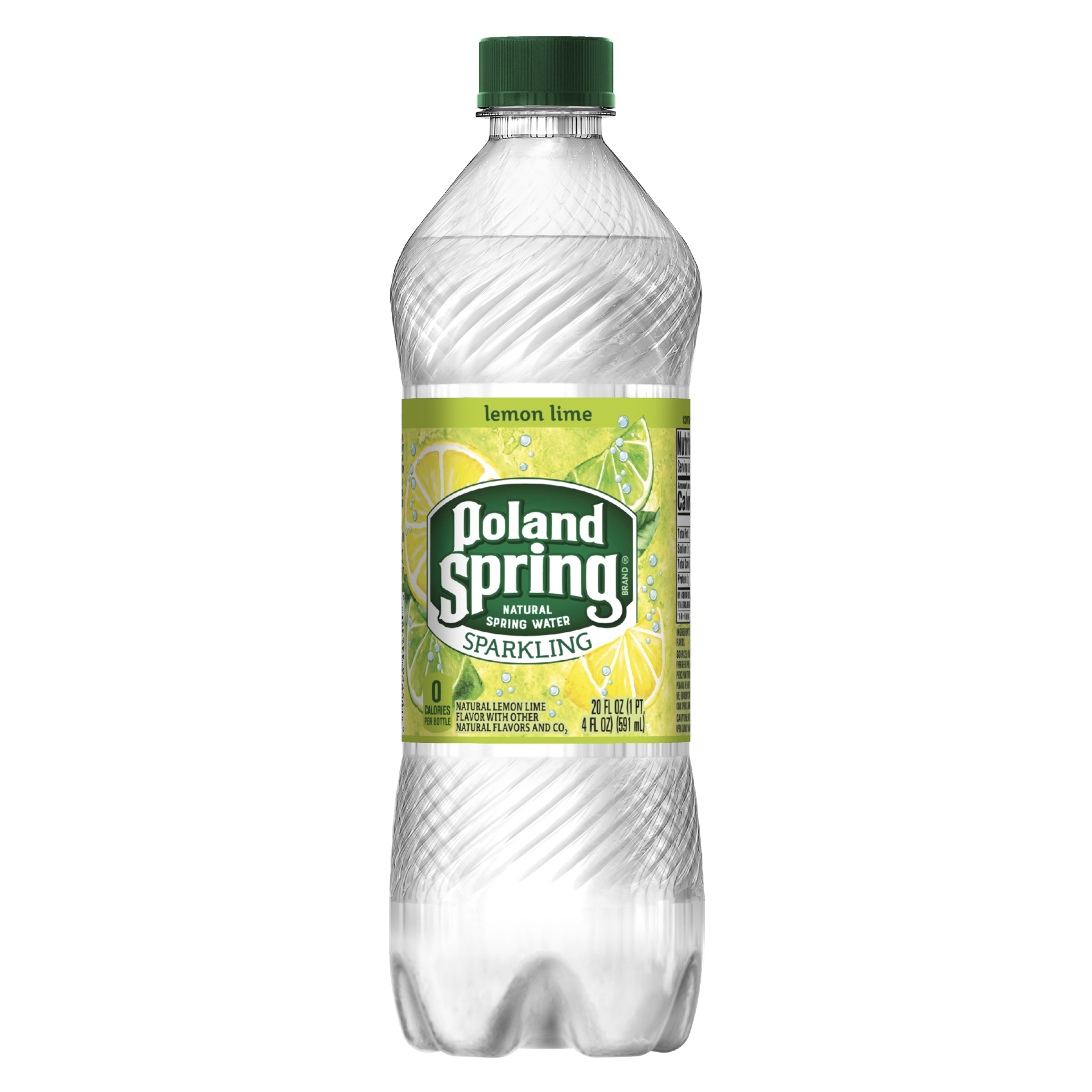 slide 3 of 3, Poland Spring Sparkling Water, Lemon Lime, 20 oz. Bottle, 20 oz