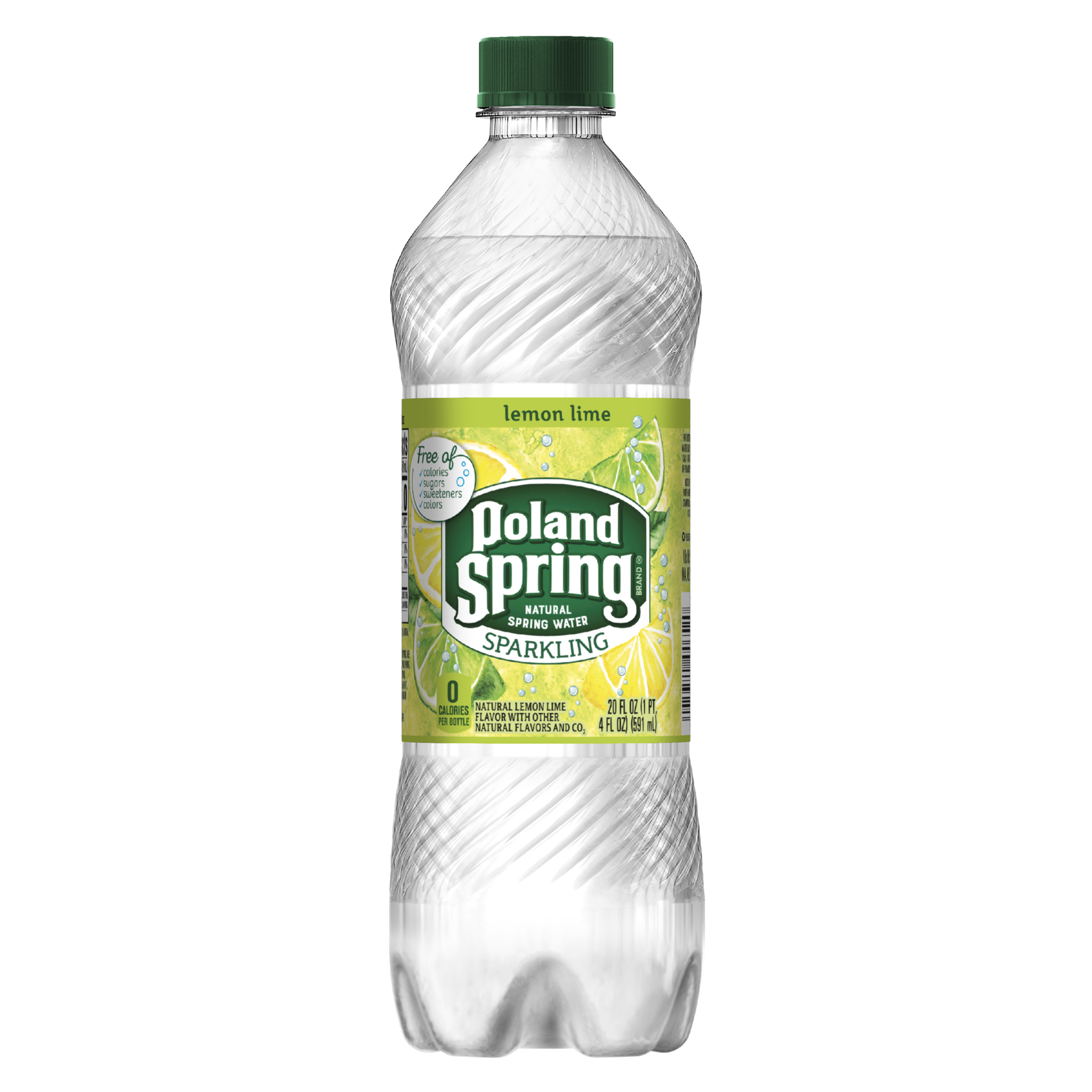 slide 1 of 3, Poland Spring Sparkling Water, Lemon Lime, 20 oz. Bottle, 20 oz