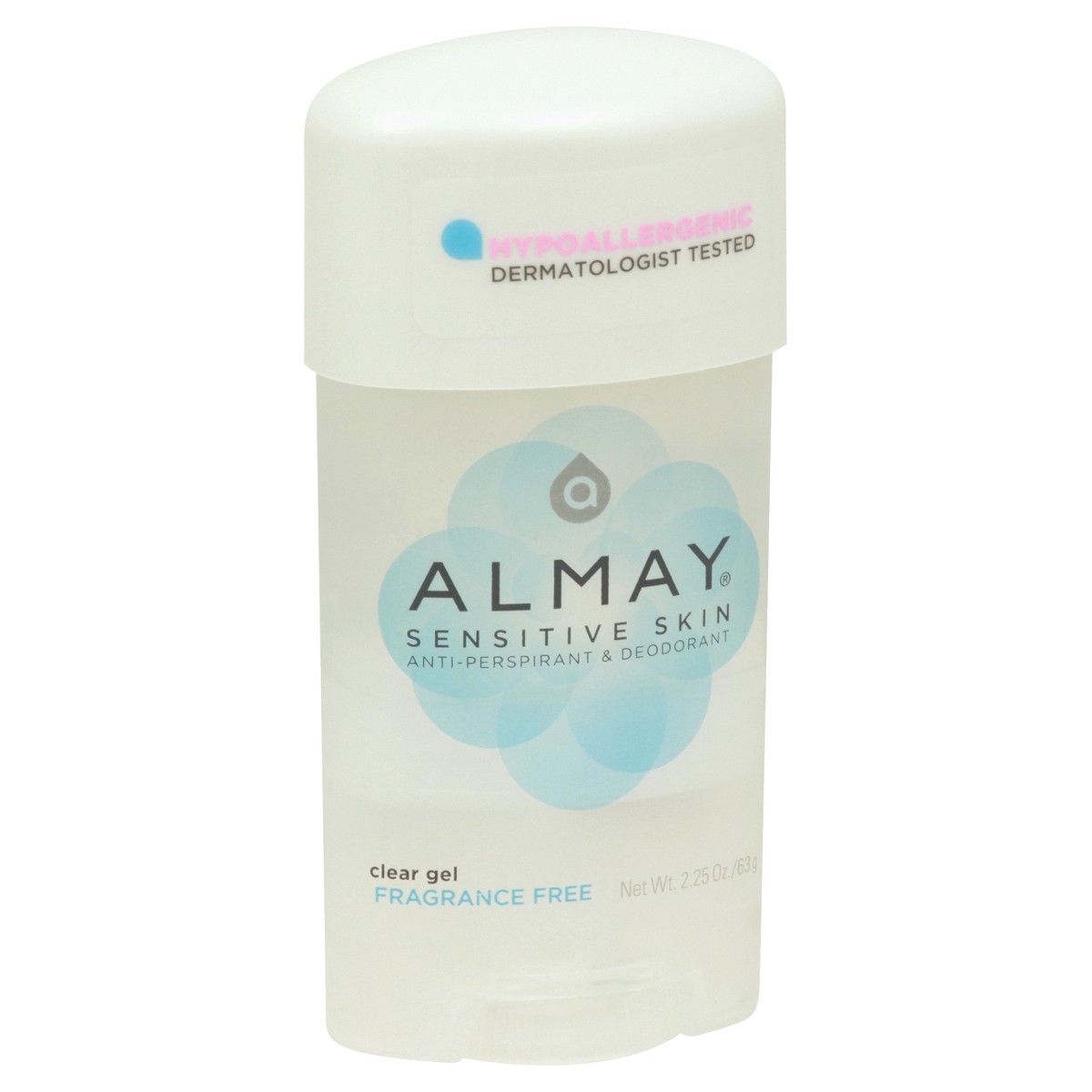 slide 2 of 9, Almay Sensitive Skin Fragrance Free Clear Gel Deodorant, 2.25 oz