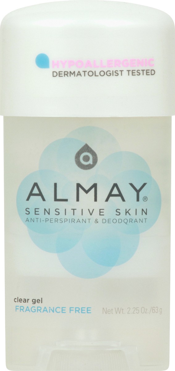 slide 6 of 9, Almay Sensitive Skin Fragrance Free Clear Gel Deodorant, 2.25 oz