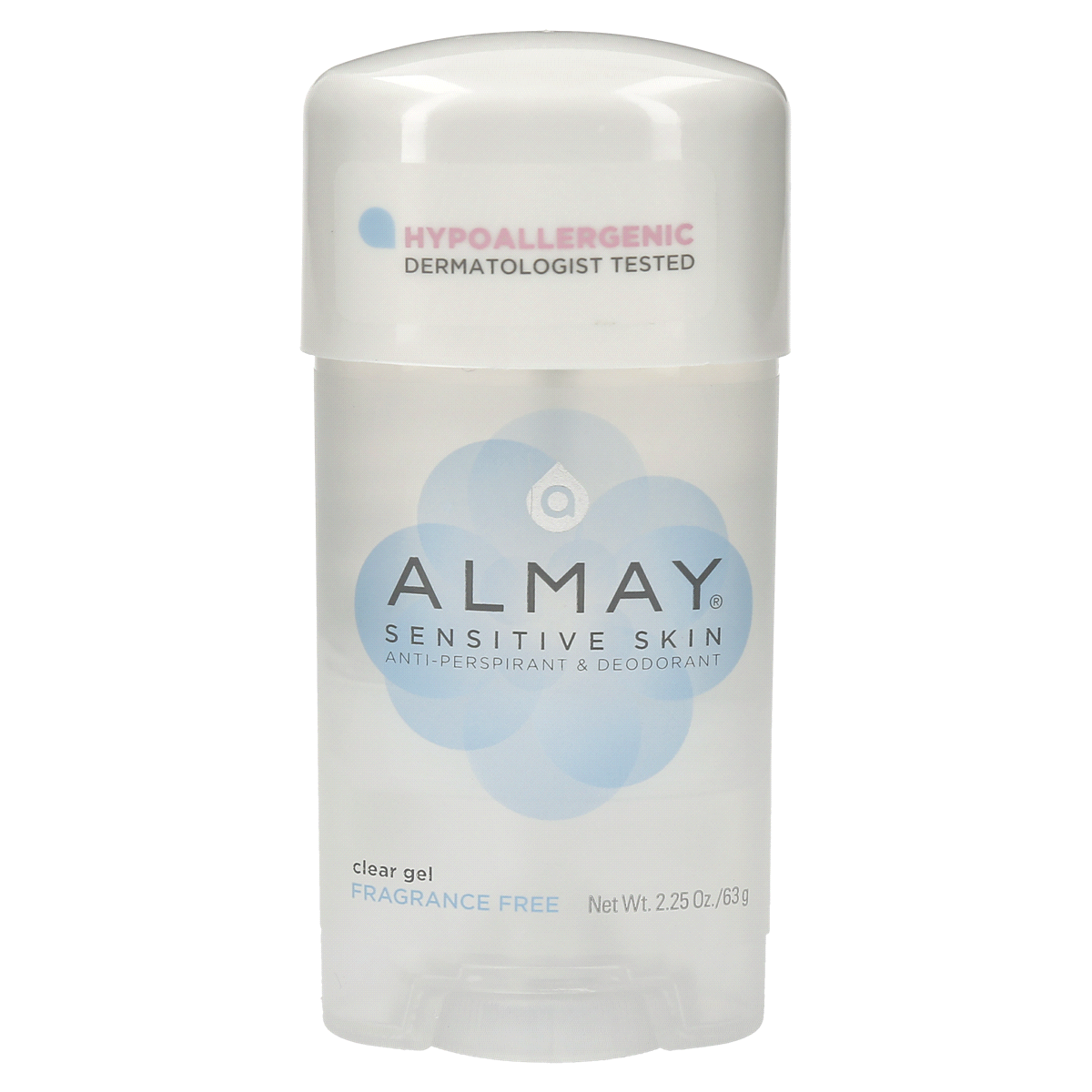 slide 1 of 2, Almay Sensitive Skin Fragrance Free Clear Gel Deodorant, 2.25 oz