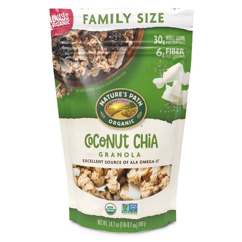 slide 1 of 5, Nature's Path Organic Coconut Chia Granola - 24.7oz, 24.7 oz