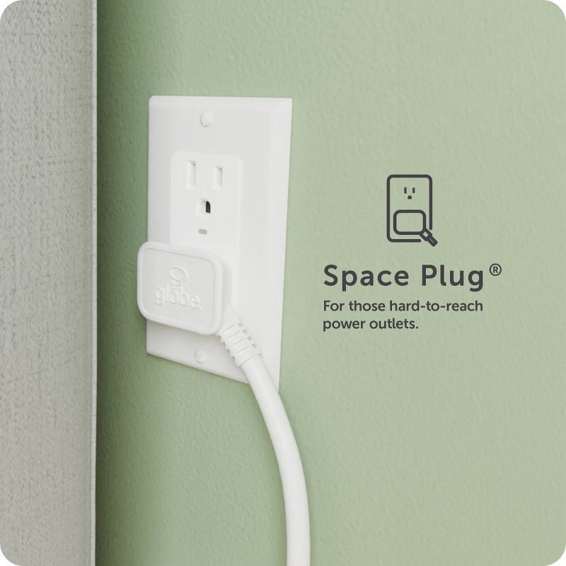 slide 7 of 11, Globe Electric Cord Management Box White: Cable Organizer & Cord Hider, 5" H x 10.94" D x 5.77" W, 1 ct