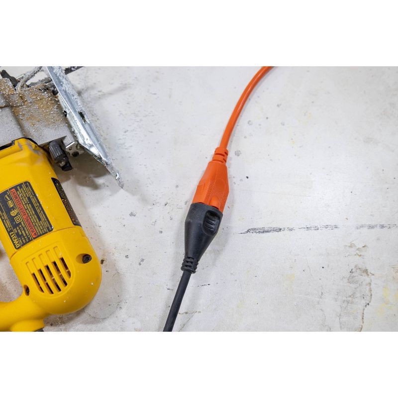 slide 7 of 8, General Electric GE 1-Outlet Grounded Extension Cord Outdoor 16AWG 80' Orange: Heavy Duty, 10 Amp, 3-Conductor, Lifetime Warranty, 1 ct