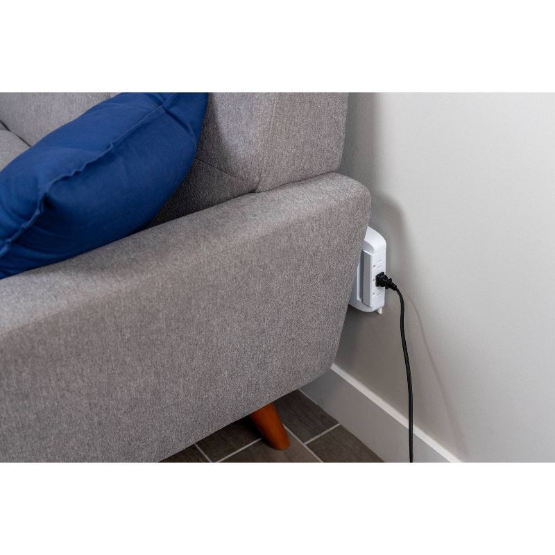 slide 9 of 10, General Electric GE 6-Outlet Swivel Surge Tap 980J White: Multi Plug Extender, Wall Plug, Lifetime Warranty, 980 Joules, 1 ct