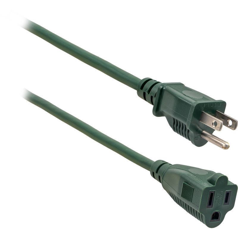 slide 2 of 8, General Electric 1-Outlet Grounded Extension Cord Outdoor 16AWG 20' Green, 1 ct