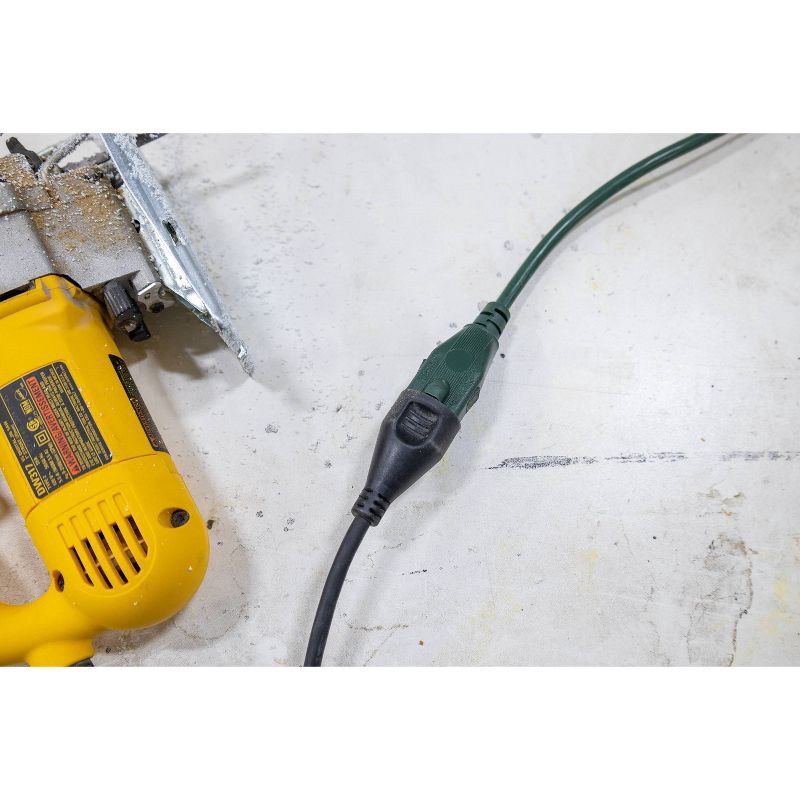 slide 6 of 8, General Electric 1-Outlet Grounded Extension Cord Outdoor 16AWG 20' Green, 1 ct