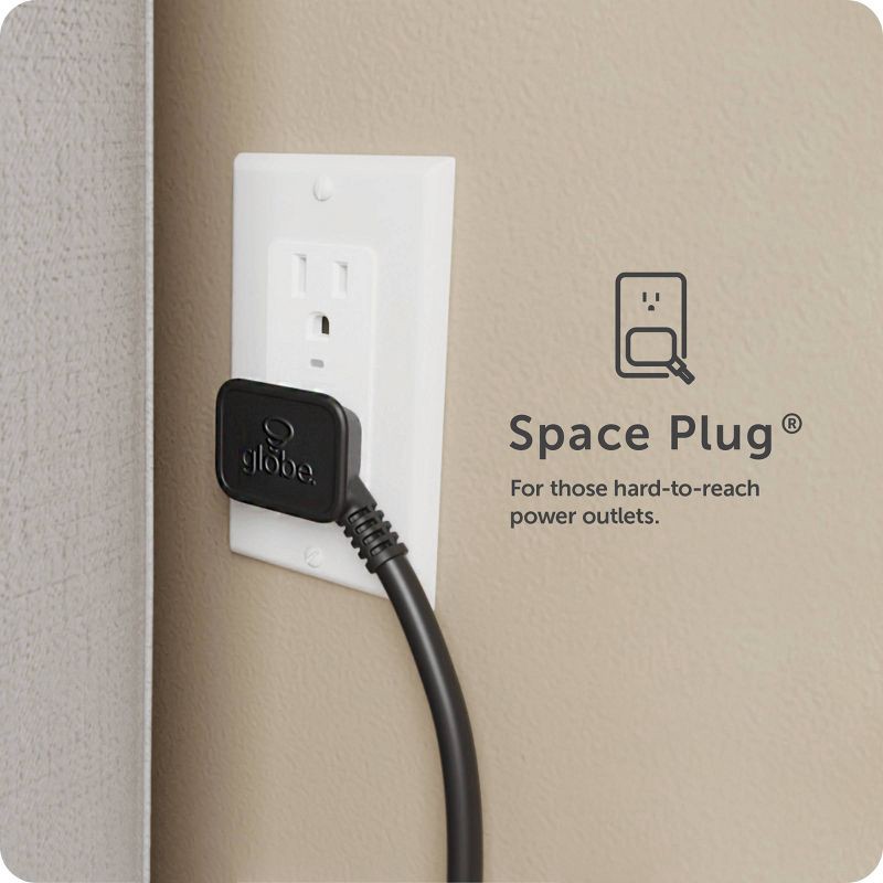 slide 7 of 11, Globe Electric Cord Management Box Black: Cable Organizer & Cord Hider, 5" H x 10.94" D x 5.77" W, 1 ct